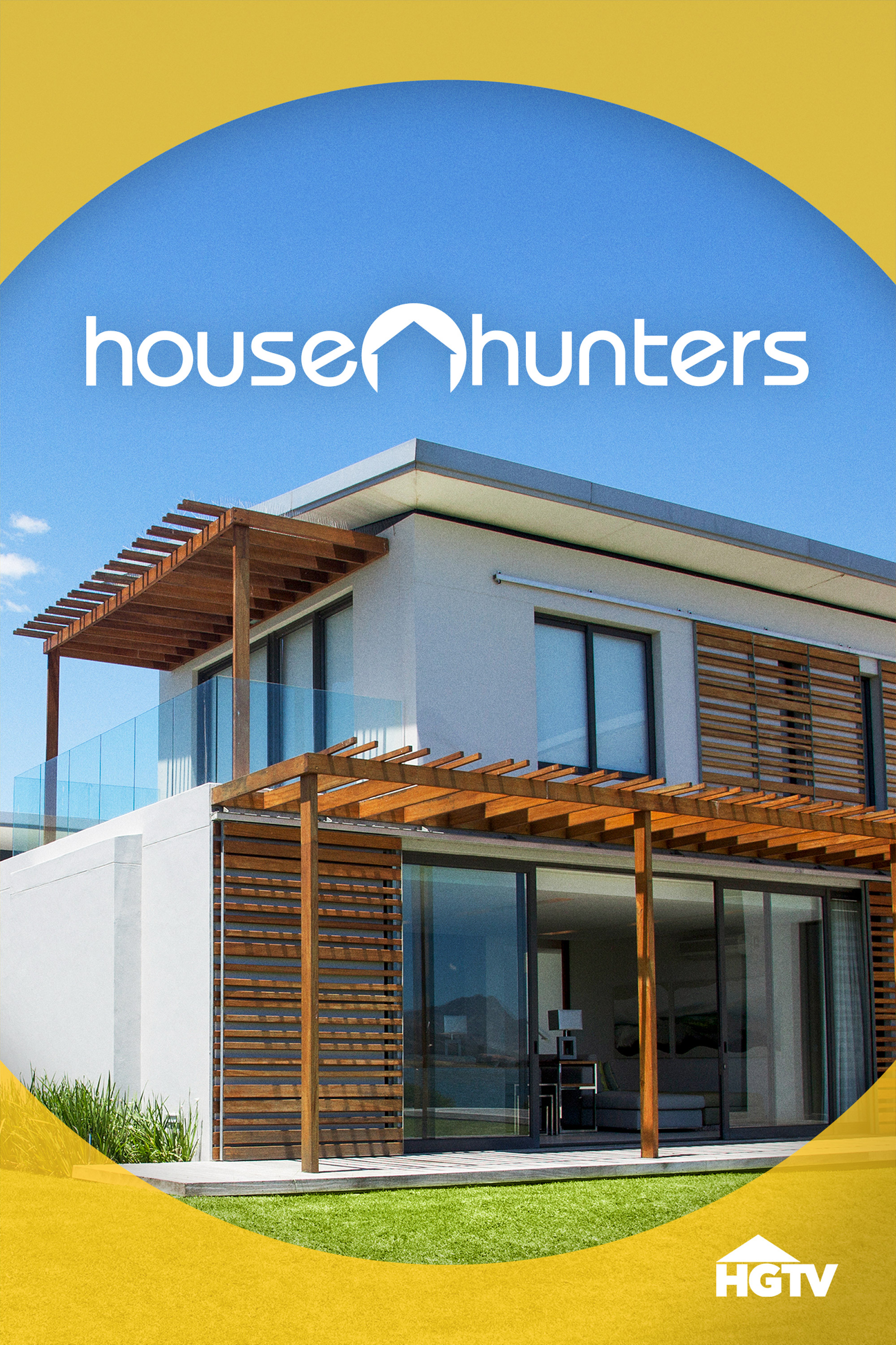 House Hunters: HGTV show poster showing a contemporary home.