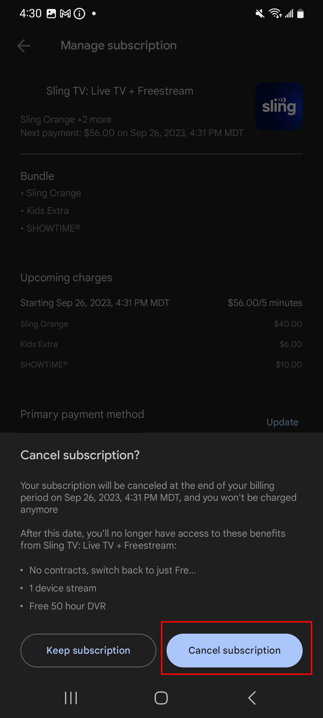 How to Cancel Sling Tv Account