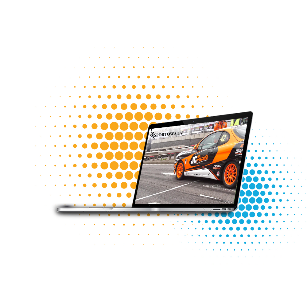Polish racing streaming on laptop