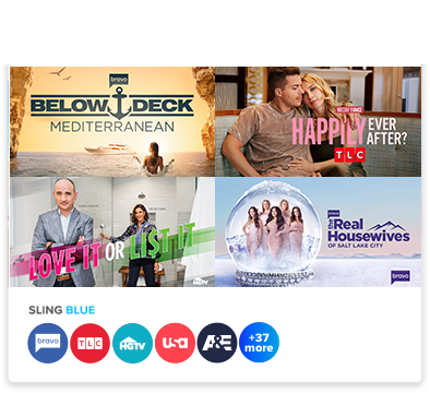 Stream Reality TV Shows | Sling TV