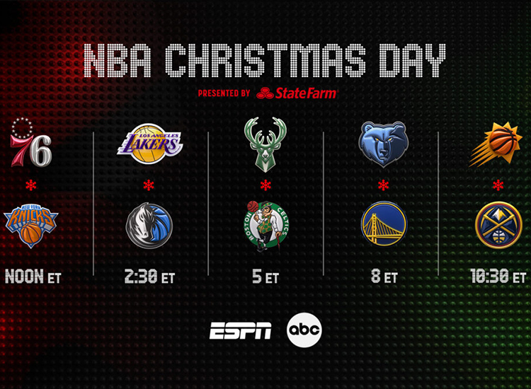 NBA on Christmas Day: Best Games, How to Stream and More