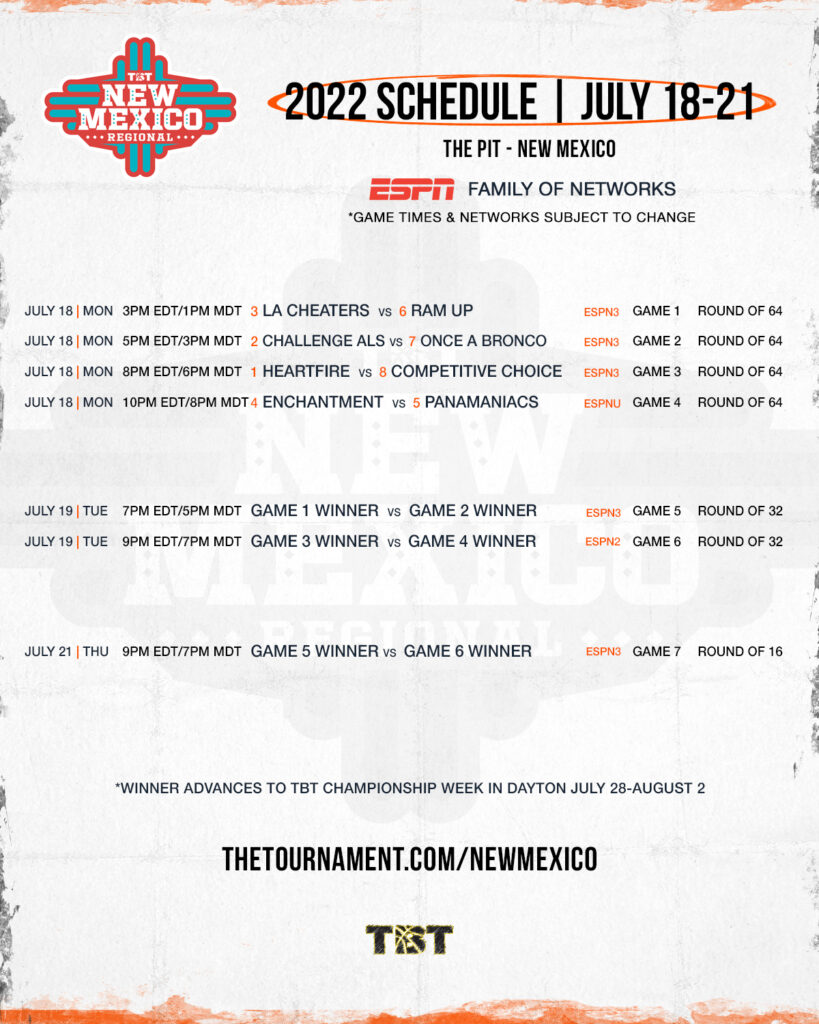 The Basketball Tournament (TBT) Schedule, How to Stream, and More