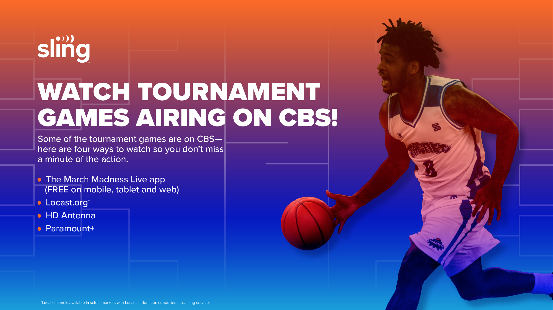 ncaa tournament on sling tv