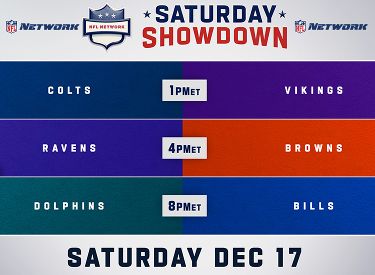 nfl games saturday on tv