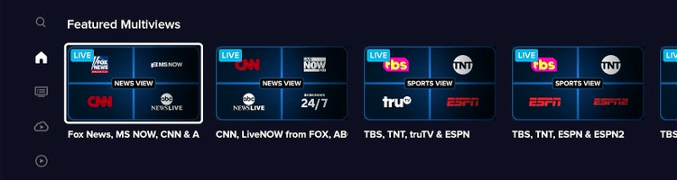 An image of the Sling UI with the Multiview feature.