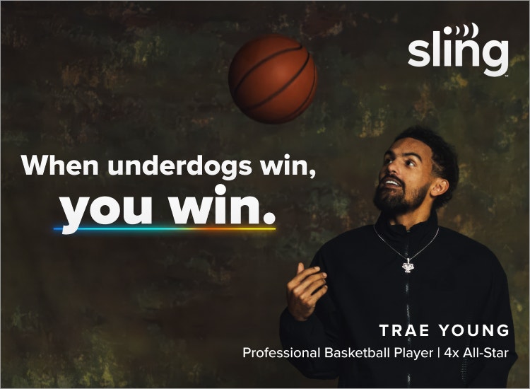 Art for the Sling Underdogs campaign featuring Trae Young