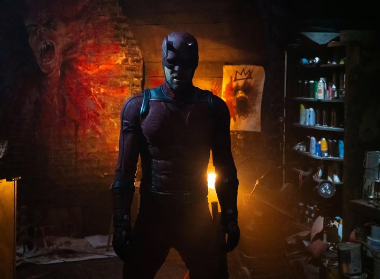 A scene from 'Daredevil: Born Again' on Disney+ and FX.