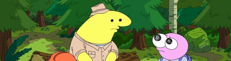 A scene from 'Smiling Friends' on Adult Swim