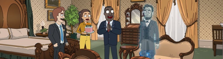 A scene from 'President Curtis' season 1 on Adult Swim.