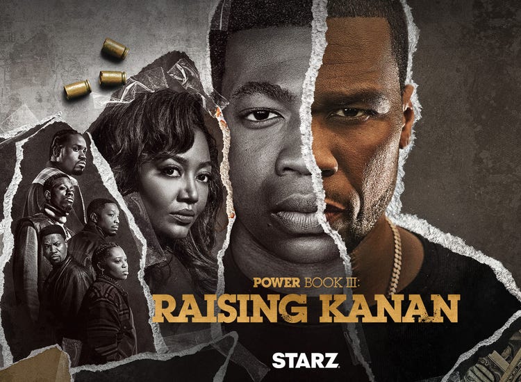 Key art for 'Power Book III: Raising Kanan' Season 5 on Starz.