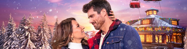 A scene from 'Snowbound For the Holidays' on Hallmark Channel.