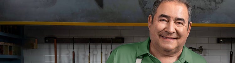 Key art for 'Emeril Cooks' on the Emeril Lagasse Channel.