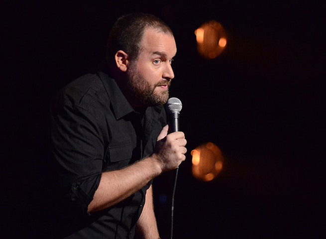 A scene from Tom Segura's stand up special