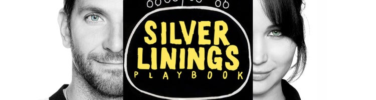 Jennifer Lawrence and Bradley Cooper in the Silver Linings Playbook movie poster