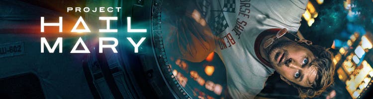 Ryan Gosling in the key art for the film Project Hail Mary.