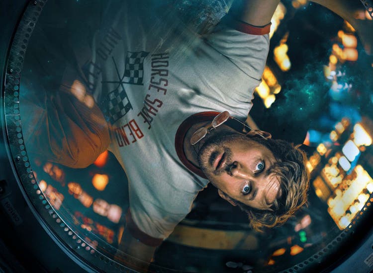 Ryan Gosling in the key art for the film Project Hail Mary.