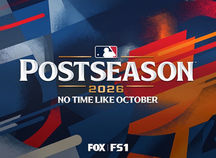Key art for the 2026 MLB Postseason on Fox and FS1.