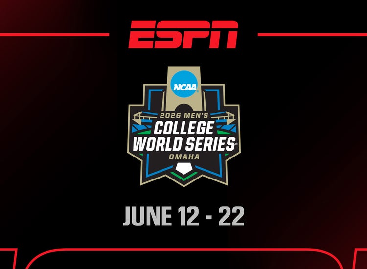 Art for the 2026 Men's College World Series on ESPN.