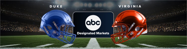 Art for Duke vs. Virginia in the ACC Championship game on ABC in designated markets with Sling.