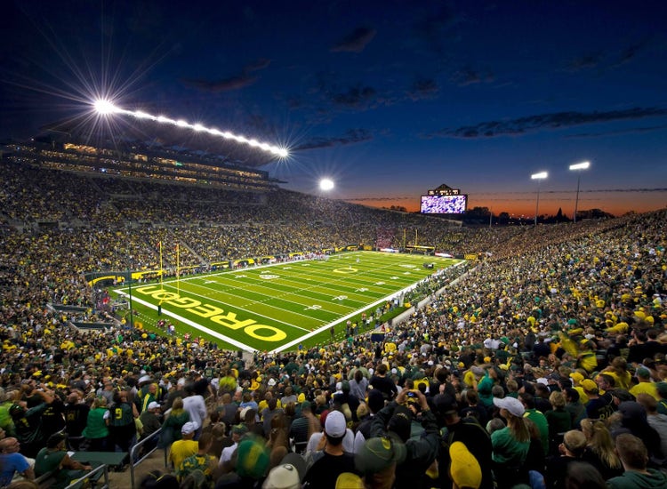 An image of Autzen Stadium courtesy of ESPN.