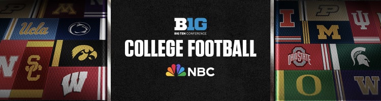 Key art for Big Ten football on NBC.