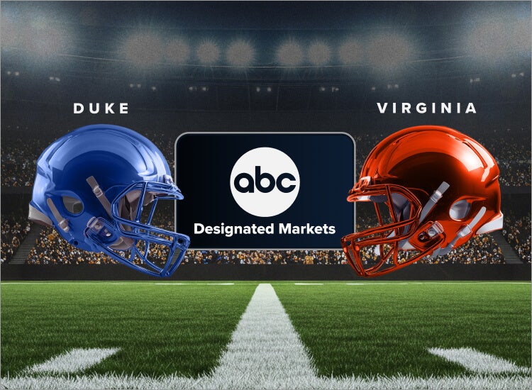 Art for Duke vs. Virginia in the ACC Championship game on ABC in designated markets with Sling.