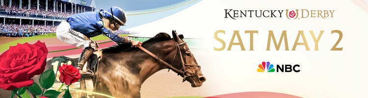 Key art for the 2026 Kentucky Derby on NBC.