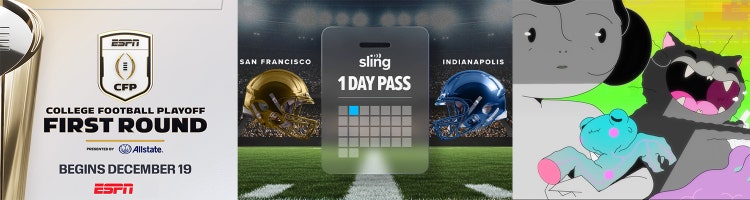 A collage of images from 'It: Welcome to Derry', 'Fixer Upper: Colorado Mountain Home' and college football.