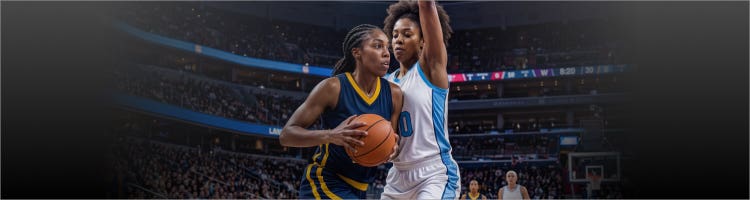 Art for WNBA basketball on Sling.