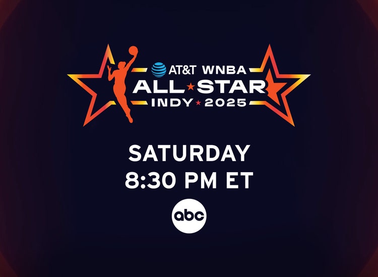 Art for the 2025 WNBA All-Star Game on ABC.