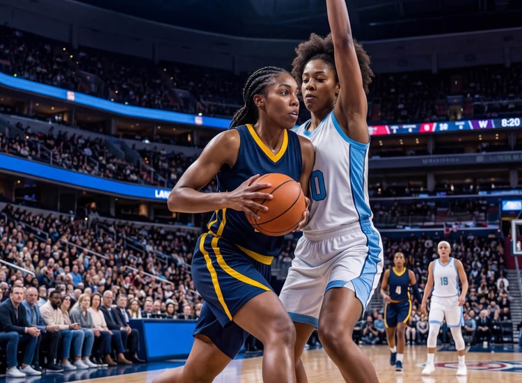AI-created art for women's basketball on Sling.