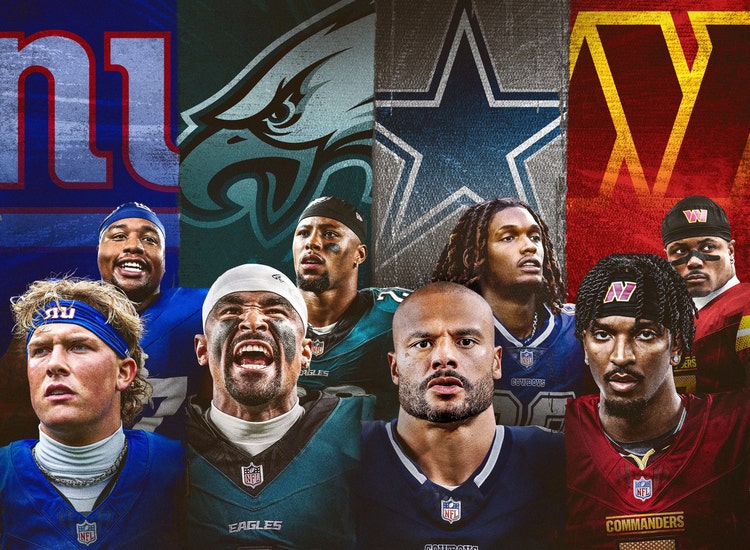 Key art for ‘Hard Knocks: In Season with the NFC East’ on HBO.