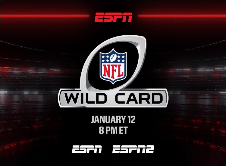 Key art for the NFL wild card game on ESPN
