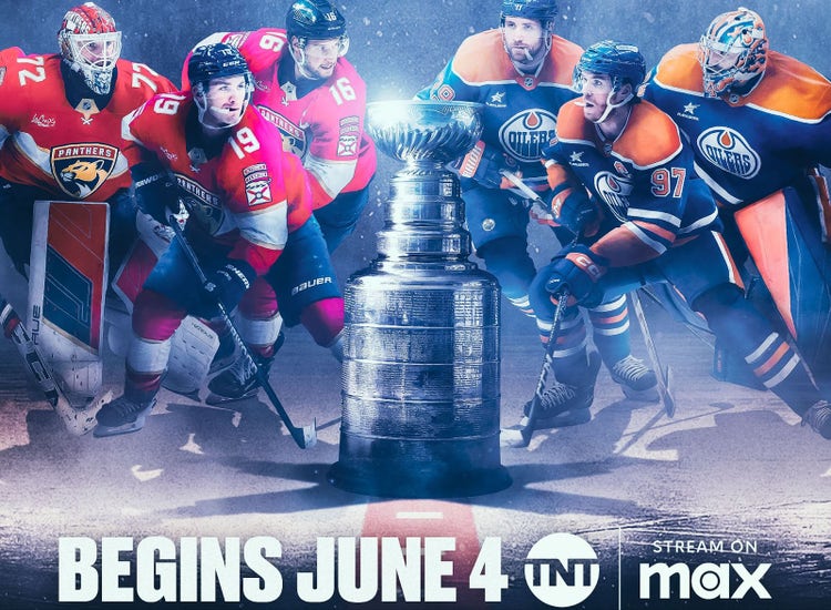Key art for the 2025 Stanley Cup Final on TNT and Max