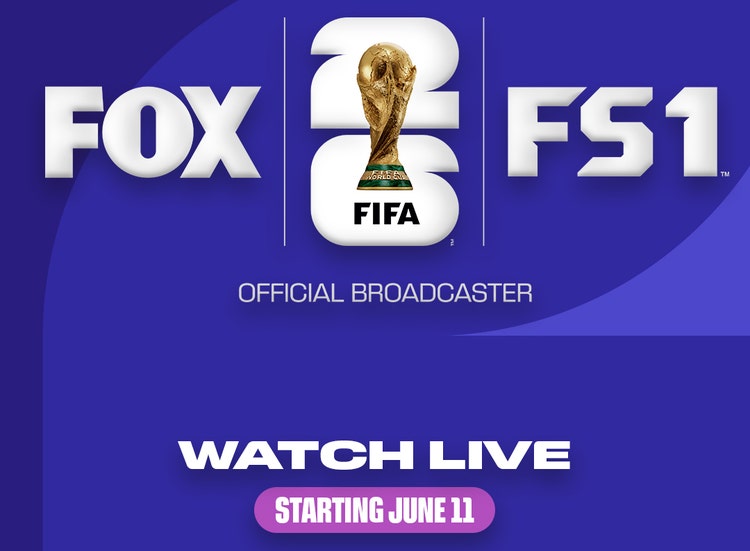 Key Art for the FIFA World Cup 2026 on FOX and FS1.