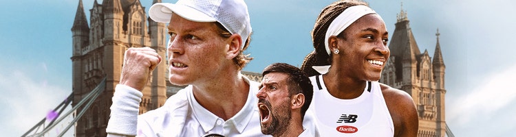 Key art for 2026 Wimbledon on ESPN.
