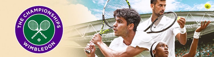 Key art for 2025 Wimbledon on ESPN.