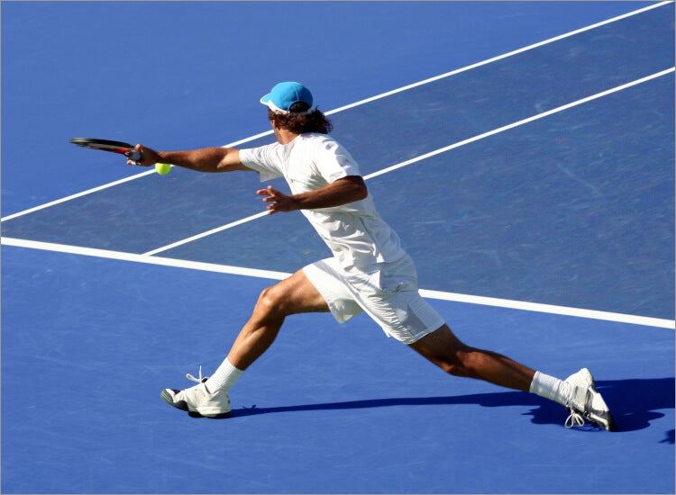 Art for coverage of the Australian Open on ESPN.