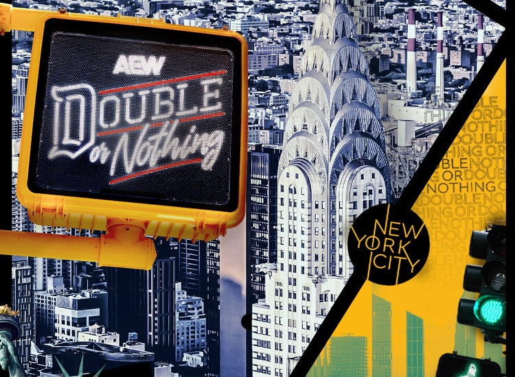 Promotional art for AEW Double or Nothing PPV.