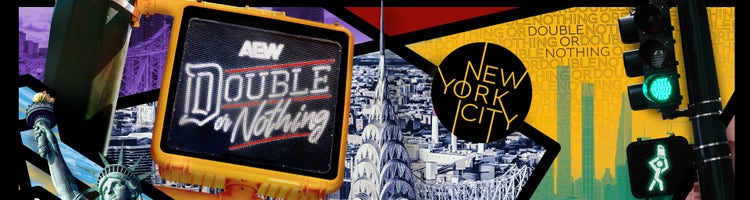 Promotional art for AEW Double or Nothing PPV.